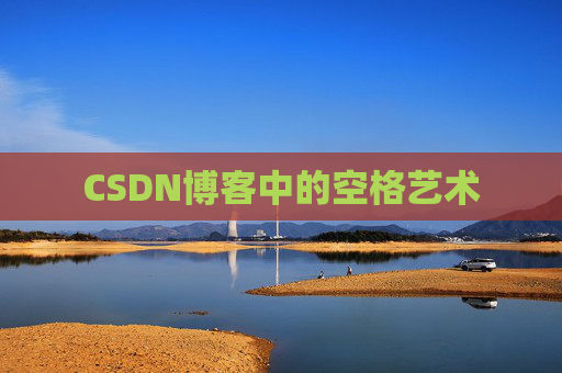 CSDN博客中的空格艺术